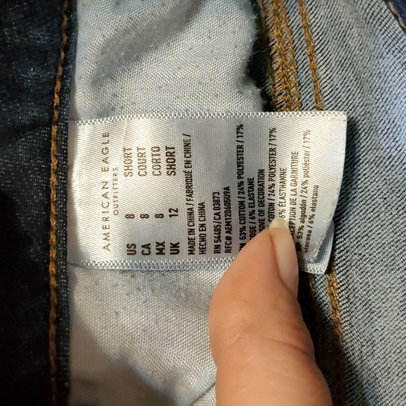 American Eagle Hi-Rise Shortie Shorts sz 8 - Picture 5 of 5